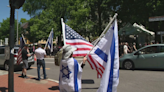 Pro-Israel protesters demonstrate near Brown University commencement event