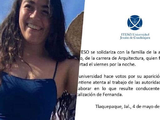 Esto sabemos de Fernanda Cano, la estudiante del ITESO desaparecida a manos de encapuchados