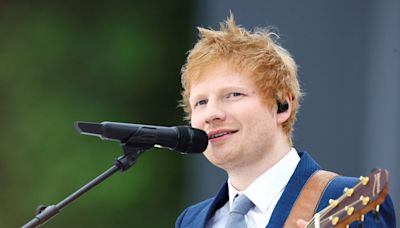Ed Sheeran turns up at students’ music studio to give surprise performance
