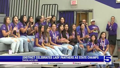 Weslaco ISD celebrates Lady Panthers softball team as state champs