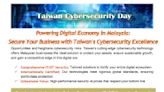 Taiwan’s Cybersecurity Experts Convene in Malaysia for Taiwan Cybersecurity Day, Sharing Success Stories