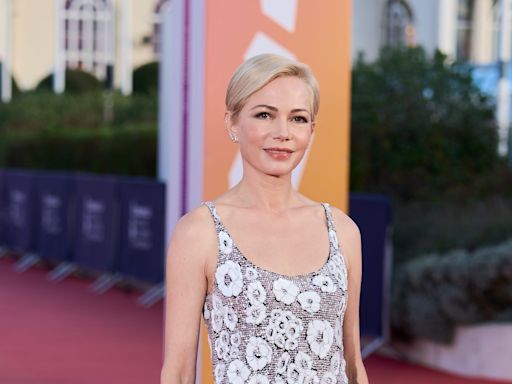 Michelle Williams Returns to The Red Carpet in a Whimsical Floral Gown