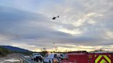 Watch as helicopter plucks runaway horse from mud after it got stuck near Santa Ana River