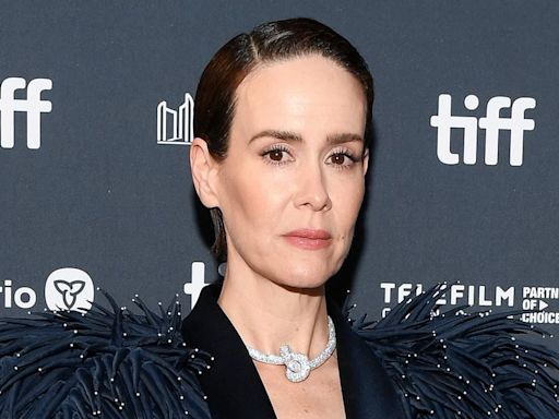 Sarah Paulson goes TOPLESS under blazer at TIFF