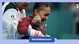 Mexican gymnast Natalia Escalera, who survived 'on pills' for ligament injuury, breaks down after agonising performance