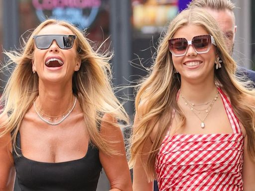 Amanda Holden gets the giggles with model daughter Lexi Hughes