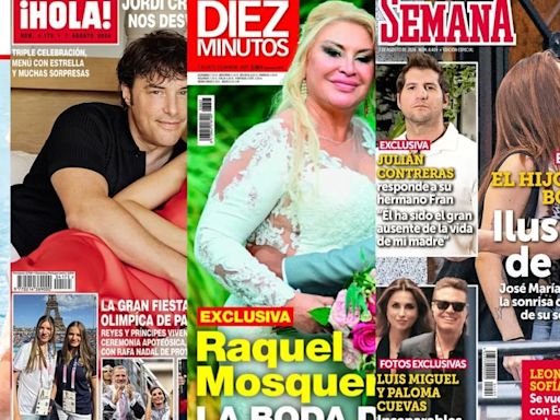 Las revistas del corazón esta semana: las imágenes inéditas de Luis Miguel y Paloma Cuevas