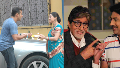 From Salman Khan and Dayaben aka Disha Vakani’s hilarious ‘garba’ dance to Amitabh Bachchan lending his voice for ending monologue: Times when Bollywood superstars visited the Taarak...