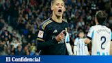 El Real Madrid vence con sufrimiento en San Sebastián y acaricia la Liga (0-1)