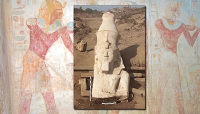 Archaeologists unearth top half of statue of Ramesses II