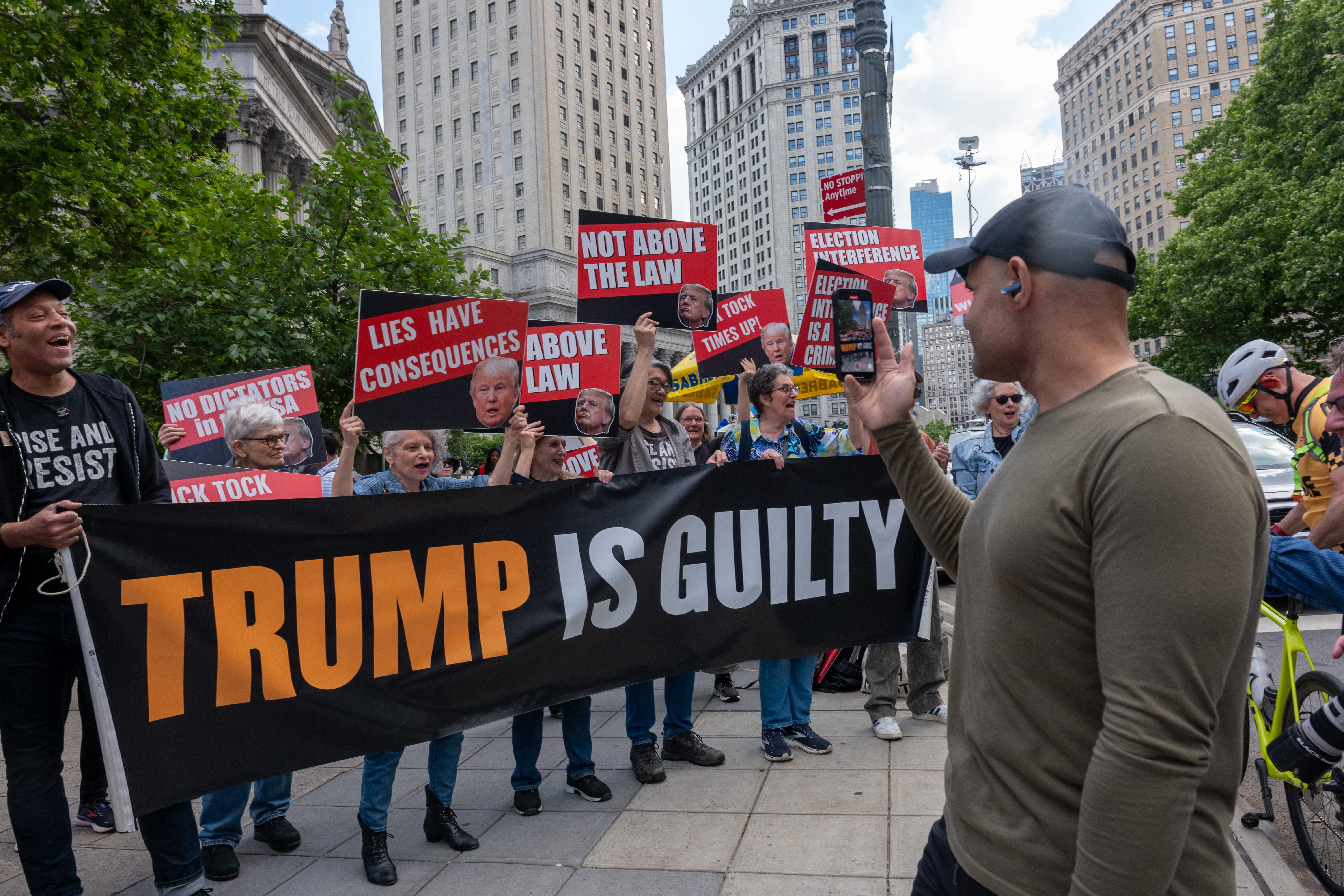 What do Trump supporters think about his conviction? I went to the courthouse to ask.