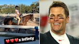 Tom Brady Says He Loves Daughter Vivian 'Infinity' as He Shares Photo of Her Horseback Riding