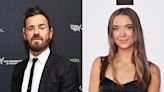 Justin Theroux Joins Girlfriend Nicole Brydon Bloom at Her Twin Sister’s Wedding