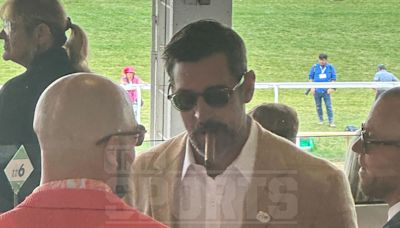 Aaron Rodgers Smokes Cigar, Hangs With Davante Adams At Churchill Downs