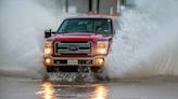 How much more rain will Dallas-Fort Worth get before storms slowly move to the east?