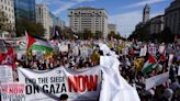 Miles de personas se manifiestan en Washington para pedir un alto al fuego en Gaza