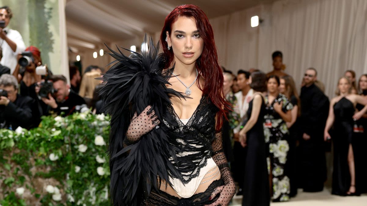 Dua Lipa's Lingerie-Inspired Met Gala Look Is an Evening Highlight