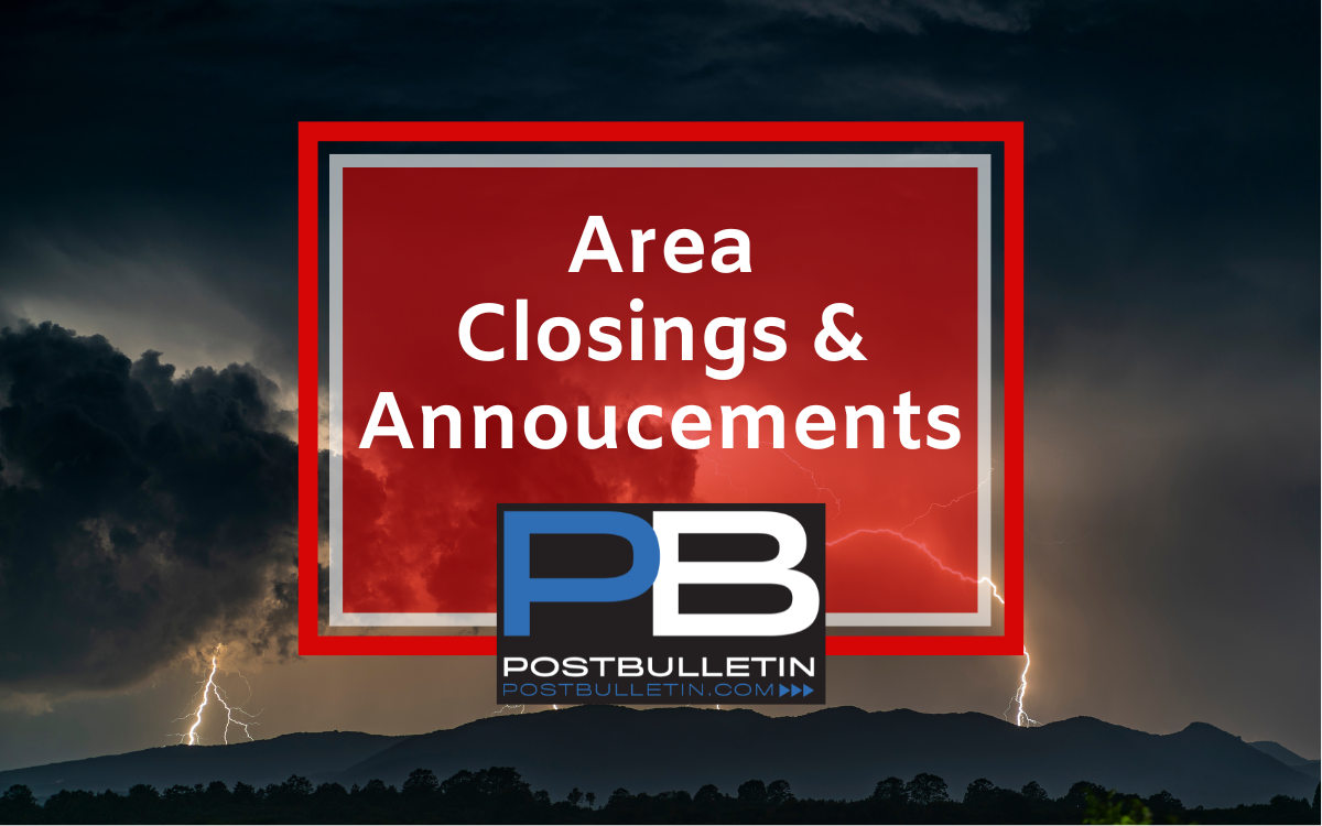 School closings for Tuesday, May 21