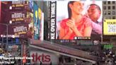 INE investiga publicidad de Sheinbaum en Times Square tras denuncia del PAN
