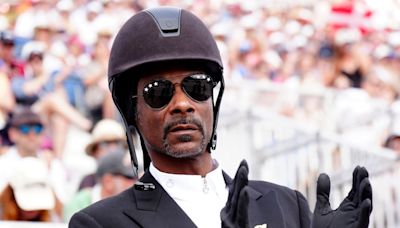 Snoop Dogg wears equestrian kit as he watches dressage at Paris Olympics