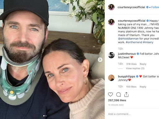 Johnny McDaid is 'lucky' to be with Courteney Cox