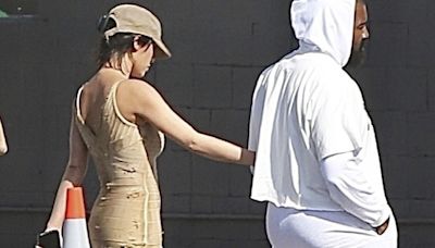 Bianca Censori Shows Butt Cheeks Despite Mostly Covering Up With Kanye West