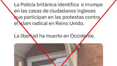 Redada filmada en Manchester no prueba que la policía británica entre en casas de manifestantes