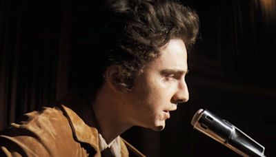 Bob Dylan movie biopic trailer stars Timothée Chalamet in A Complete Unknown