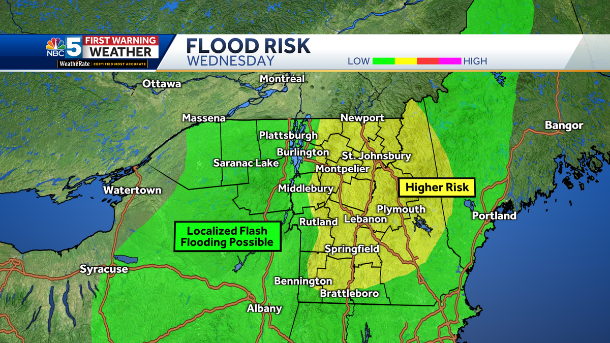 Flood watches issued ahead of more downpours and storms Wednesday