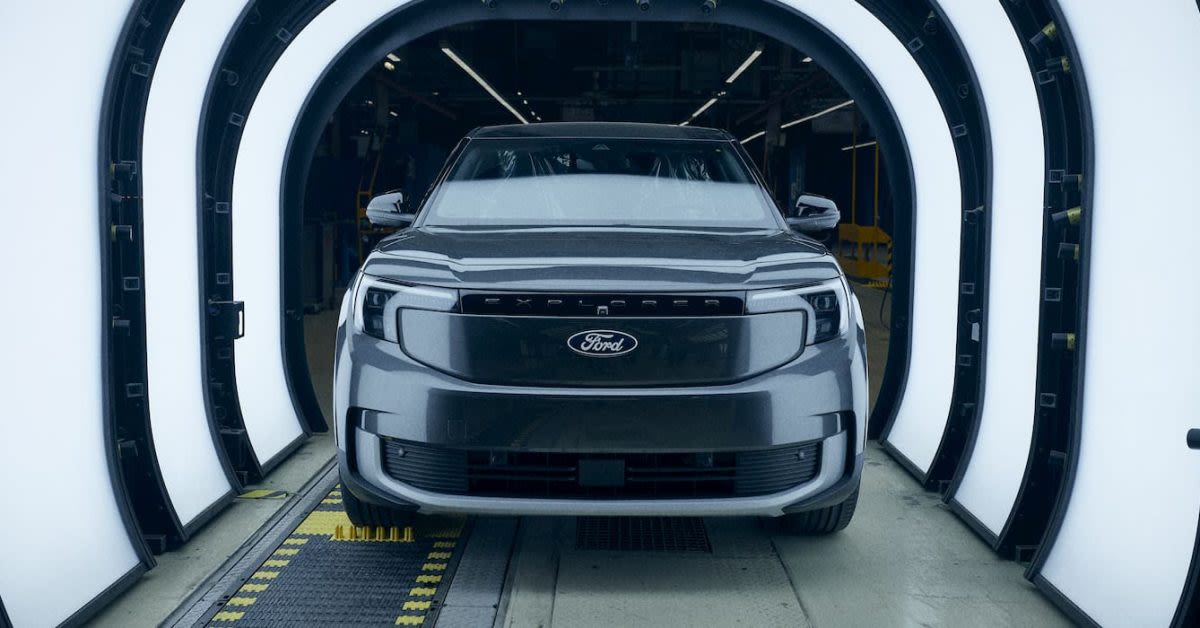 Ford's first all-electric Explorer rolls off assembly as new sport EV crossover debut looms