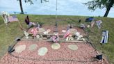 Volunteers beautify memorial honoring fallen West Webster firefighters