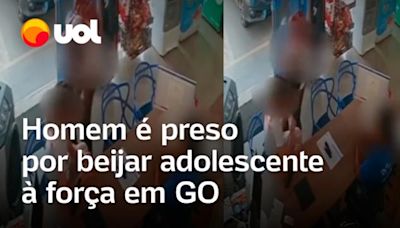 Homem é preso em flagrante após beijar adolescente à força em Senador Canedo; vídeo mostra momento