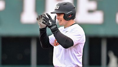 Walk-off walk carries Oregon State baseball to sloppy win over UCLA as Travis Bazzana ties Beavers’ all-time hits record