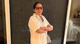 Panchayat 3’s Neena Gupta slays white shirt and biker shorts look; netizens joke 'Pradhan Ji shocked, Manju Devi rocks'