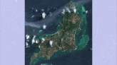 Why do islands impacted by Hurricane Beryl appear brown in satellite imagery?