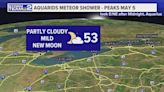 Rain showers and a meteor shower coming this weekend