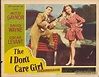 The I Don't Care Girl - Lobby card