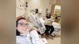 Identical twin sisters give birth on same day, in same hospital