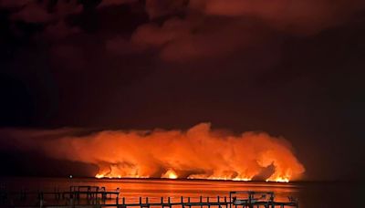 Lighting ignites brush fire in Merritt Island refuge