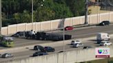 Se vuelca camión cisterna en la autopista Turnpike en el suroeste de Miami-Dade