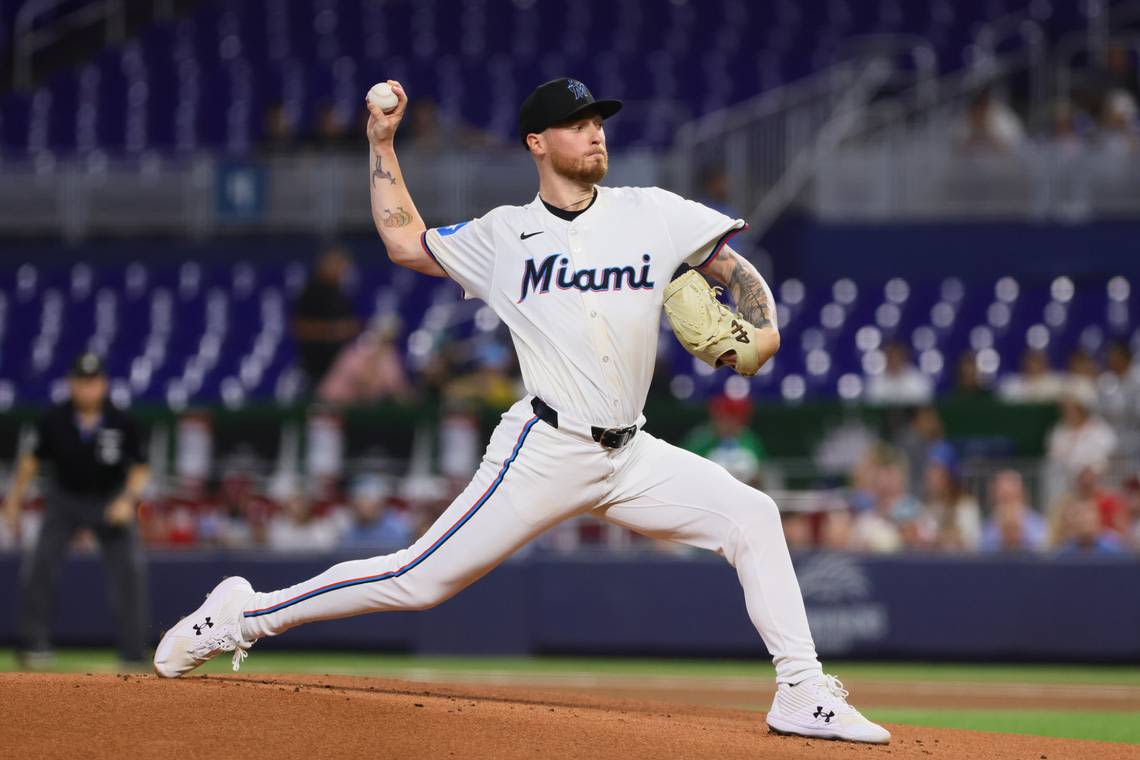 Marlins starter Oller starts strong before a shaky sixth inning in loss to Phillies