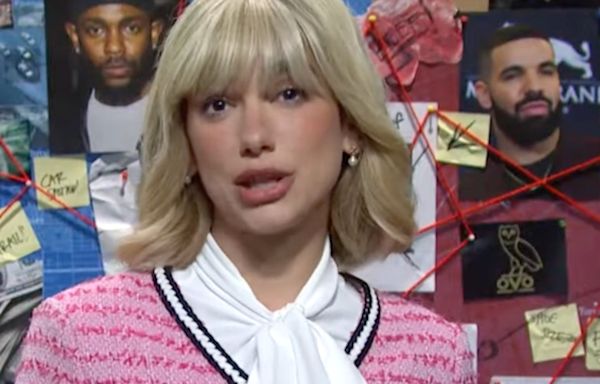 Dua Lipa weighs in on Drake and Kendrick Lamar beef in Saturday Night Live sketch