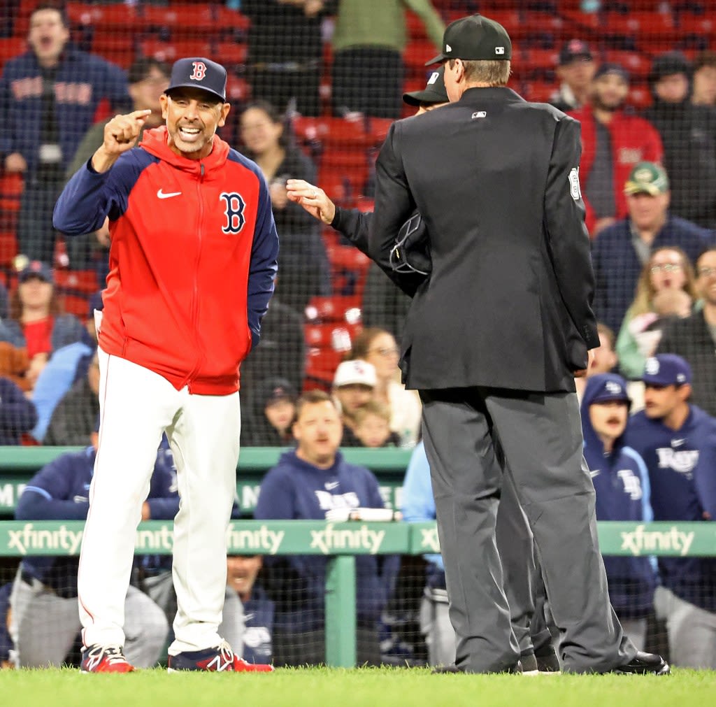 Red Sox manager feels Rays mound visit situation was mishandled, umpire offers explanation