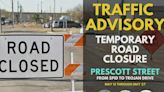 Temporary road closure| Prescott Street from SPID to Trojan Drive