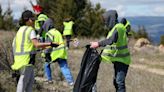 Ripple leads students in collecting approximately 200 bags of trash around Butte