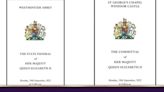 The full order of service for Queen's state funeral