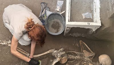 Newly found skeletons in Pompeii spent last moments hiding from eruption in bedroom