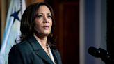 Kamala Harris said she commended her vice presidential predecessor Mike Pence for 'courage' in certifying Biden as president despite Trump's pressure