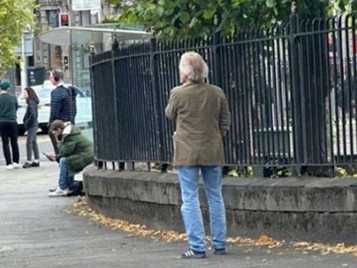 Oscar-winning Hollywood star Christoph Waltz spotted in Dundee