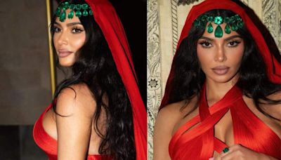 Kim Kardashian wore 500 carats of emeralds to Ambani Wedding